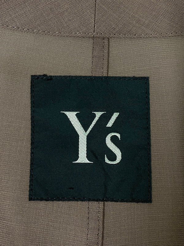 【現状渡し品】 Y'S ワイズ LS ロングスリーブ ロングコート ワンピース YB-J19-102 170-260918-hu-28-min サイズ：サイズ表記不明 カラー：ブラウン 万代Net店