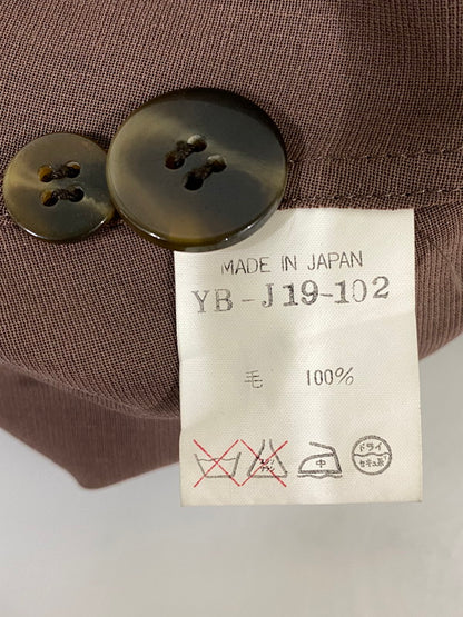 【現状渡し品】 Y'S ワイズ LS ロングスリーブ ロングコート ワンピース YB-J19-102 170-260918-hu-28-min サイズ：サイズ表記不明 カラー：ブラウン 万代Net店