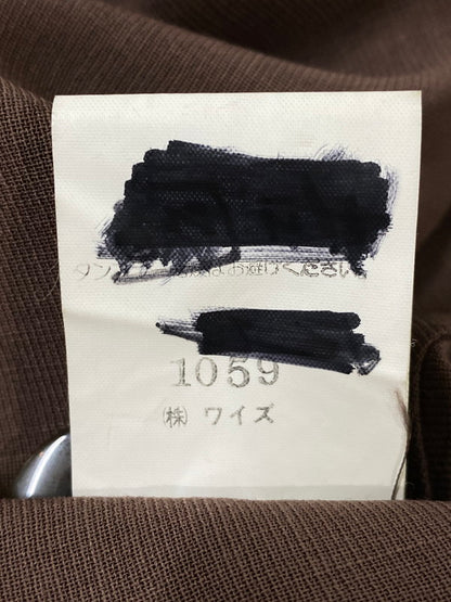 【現状渡し品】 Y'S ワイズ LS ロングスリーブ ロングコート ワンピース YB-J19-102 170-260918-hu-28-min サイズ：サイズ表記不明 カラー：ブラウン 万代Net店
