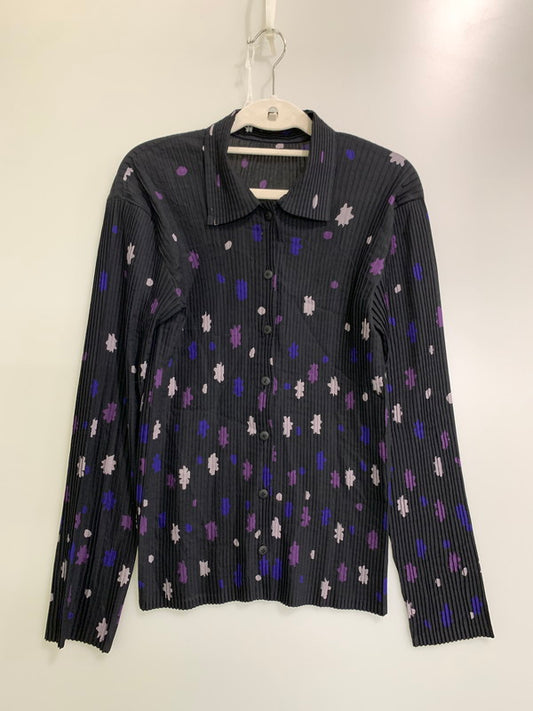 【中古品】【レディース】 ISSEY MIYAKE イッセイミヤケ LS プリーツブラウス IM24FJ523 長袖 シャツ レディース 168-250829-em-43-min サイズ：3 カラー：ブラック 万代Net店