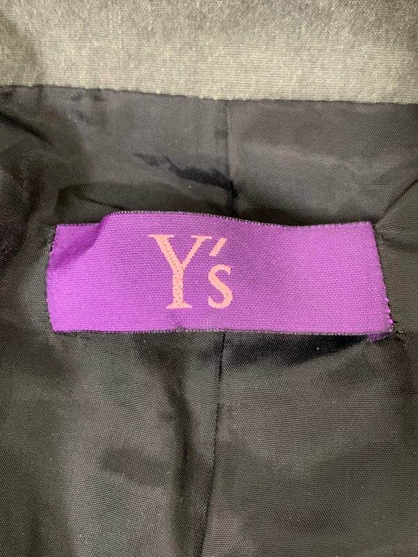 【中古品】【レディース】 Y's ワイズ ダブルブレスト ツイードロングコート YD-C08-811 レディース アウター 168-250829-em-45-min カラー：グレー 万代Net店
