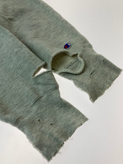 【現状渡し品】【メンズ】 Champion チャンピオン 90S 刺しゅうタグ MARQUETTE DAMAGE REVERSE WEAVE SWEAT スウェット トレーナー 146-250824-AS-25-min サイズ：XXL カラー：グレー 万代Net店