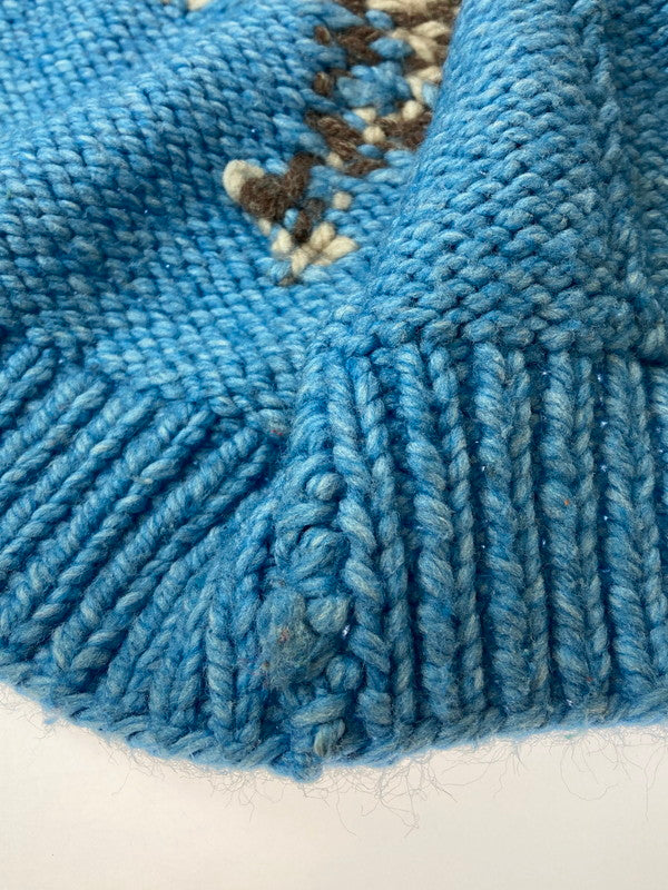 【中古品】【メンズ】 VINTAGE 50’S COWICHAN SWEATER ヴィンテージ カウチンセーター アウター 146-250823-cn-2-min サイズ：不明 カラー：ライトブルー 万代Net店