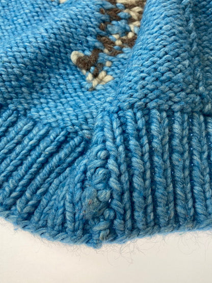 【中古品】【メンズ】 VINTAGE 50’S COWICHAN SWEATER ヴィンテージ カウチンセーター アウター 146-250823-cn-2-min サイズ：不明 カラー：ライトブルー 万代Net店