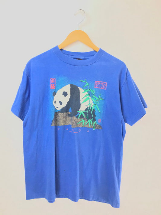 【中古品】【メンズ】 SIERRA CLUB シエラ クラブ 80's PANDA S/S TEE パンダ ショートスリーブ Tシャツ 半袖Tシャツ トップス 146-260510-rt-11-tag サイズ：XL カラー：ブルー 万代Net店