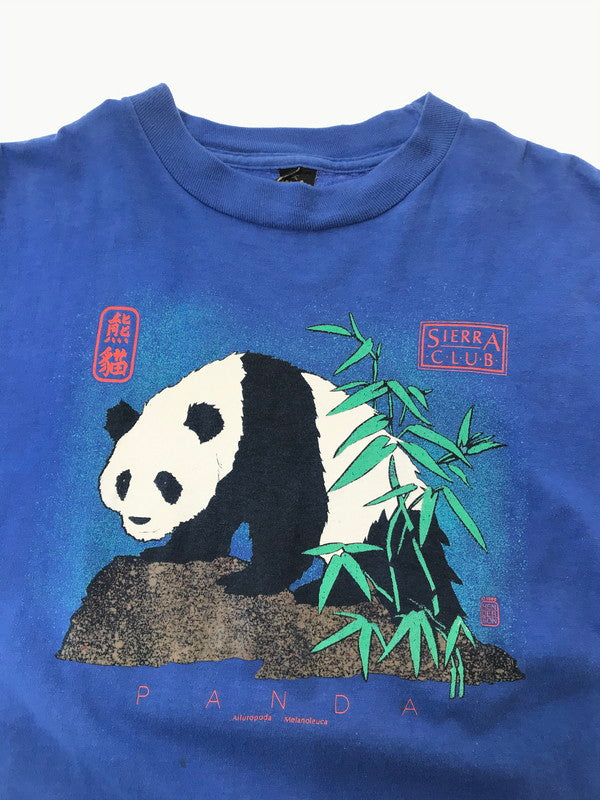 【中古品】【メンズ】 SIERRA CLUB シエラ クラブ 80's PANDA S/S TEE パンダ ショートスリーブ Tシャツ 半袖Tシャツ トップス 146-260510-rt-11-tag サイズ：XL カラー：ブルー 万代Net店