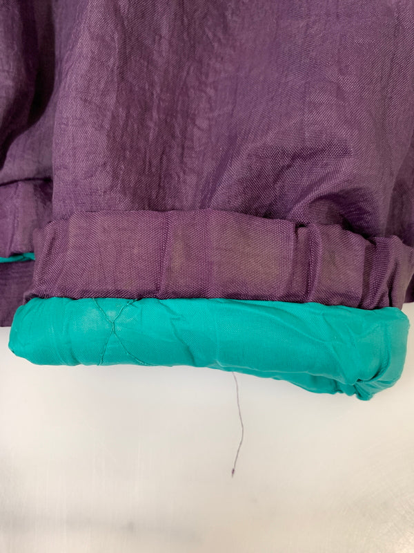 【現状渡し品】【メンズ】 STARTER スターター × NHL 90S MIGHTY DUCKS HALF ZIP JACKET ハーフジップ ジャケット アウター ヴィンテージ 146-260729-AS-4-min サイズ：XL カラー：パープル 万代Net店