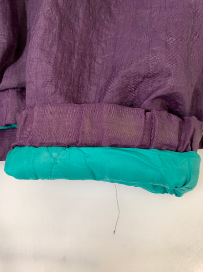 【現状渡し品】【メンズ】 STARTER スターター × NHL 90S MIGHTY DUCKS HALF ZIP JACKET ハーフジップ ジャケット アウター ヴィンテージ 146-260729-AS-4-min サイズ：XL カラー：パープル 万代Net店