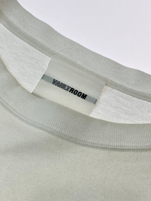 【中古品】【メンズ】 VAULTROOM × AKARIN BIG L/S TEE ボルトルーム ビッグ ロングスリーブ Tシャツ 長袖Tシャツ トップス 142-250823-yn-25-min サイズ：L カラー：ホワイト 万代Net店