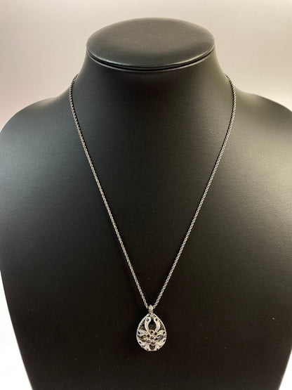 【中古品】【メンズ】 Christian Dior クリスチャンディオール ラインストーン ネックレス アクセサリー 182-250824-AS-21-min カラー：シルバー 万代Net店