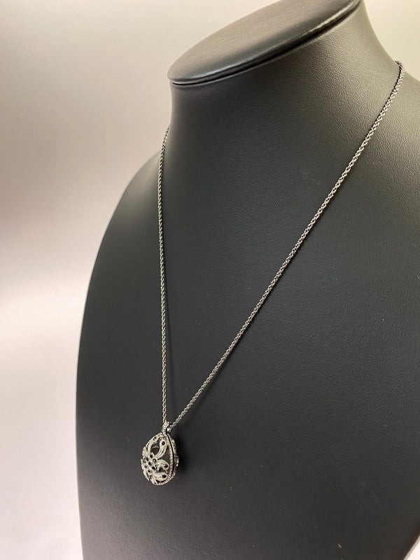 【中古品】【メンズ】 Christian Dior クリスチャンディオール ラインストーン ネックレス アクセサリー 182-250824-AS-21-min カラー：シルバー 万代Net店