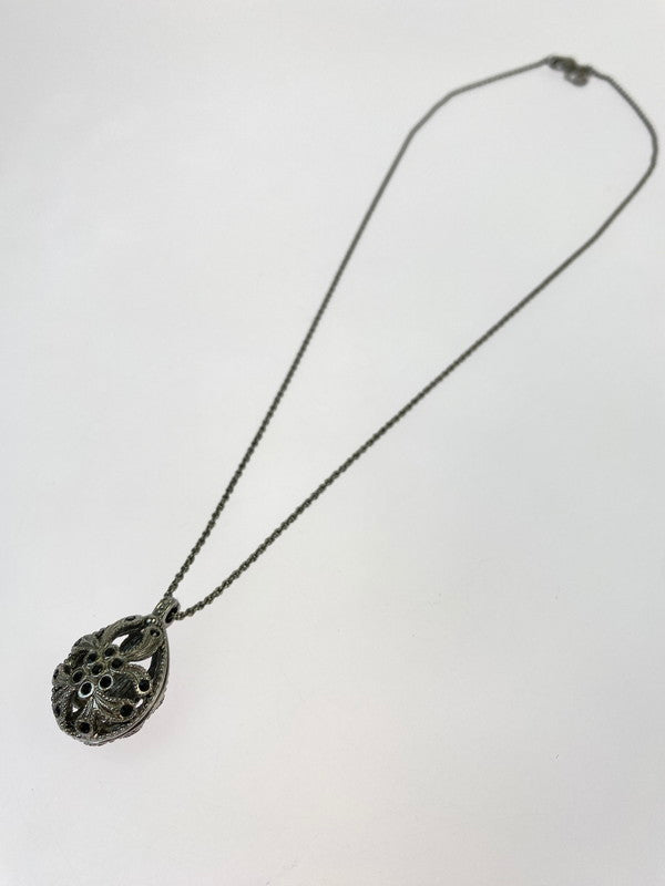 【中古品】【メンズ】 Christian Dior クリスチャンディオール ラインストーン ネックレス アクセサリー 182-250824-AS-21-min カラー：シルバー 万代Net店