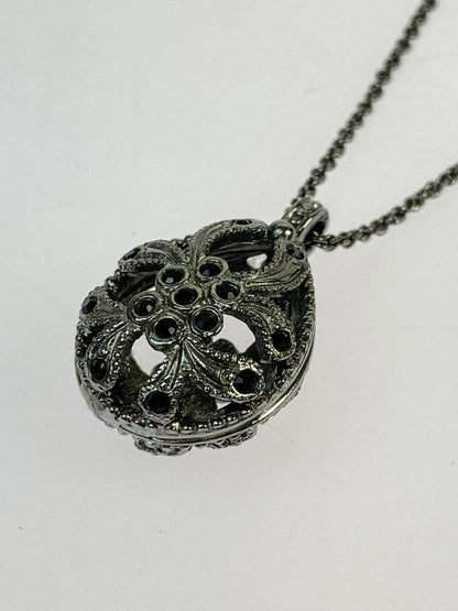 【中古品】【メンズ】 Christian Dior クリスチャンディオール ラインストーン ネックレス アクセサリー 182-250824-AS-21-min カラー：シルバー 万代Net店