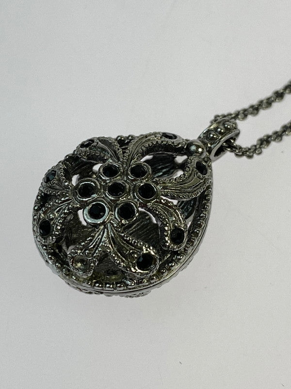 【中古品】【メンズ】 Christian Dior クリスチャンディオール ラインストーン ネックレス アクセサリー 182-250824-AS-21-min カラー：シルバー 万代Net店