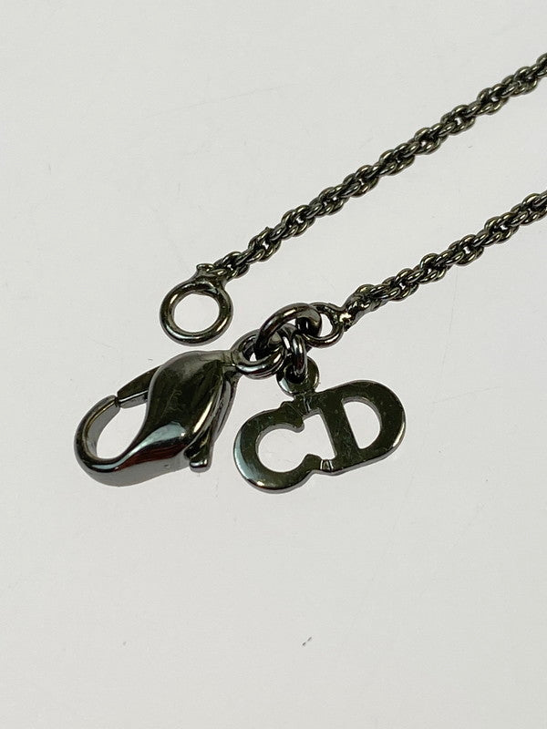 【中古品】【メンズ】 Christian Dior クリスチャンディオール ラインストーン ネックレス アクセサリー 182-250824-AS-21-min カラー：シルバー 万代Net店