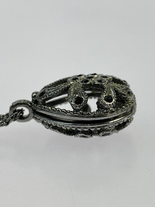 【中古品】【メンズ】 Christian Dior クリスチャンディオール ラインストーン ネックレス アクセサリー 182-250824-AS-21-min カラー：シルバー 万代Net店