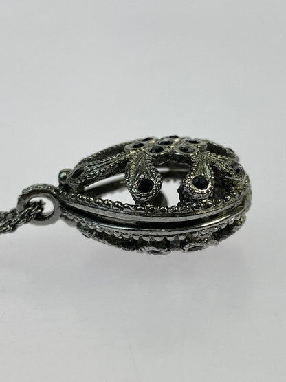 【中古品】【メンズ】 Christian Dior クリスチャンディオール ラインストーン ネックレス アクセサリー 182-250824-AS-21-min カラー：シルバー 万代Net店