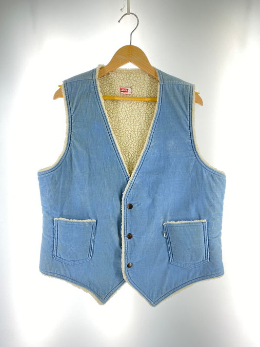 【現状渡し品】【メンズ】 Levi's リーバイス 70's CORDUROY BOA VEST 70年代 コーデュロイ ボア ベスト トップス 146-260109-yn-23-min サイズ：L カラー：ライトブルー 万代Net店