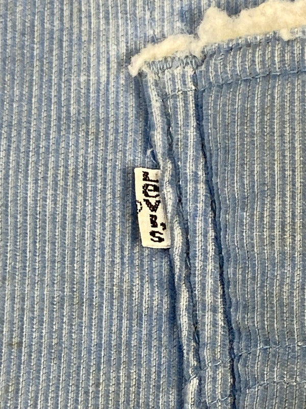 【現状渡し品】【メンズ】 Levi's リーバイス 70's CORDUROY BOA VEST 70年代 コーデュロイ ボア ベスト トップス 146-260109-yn-23-min サイズ：L カラー：ライトブルー 万代Net店