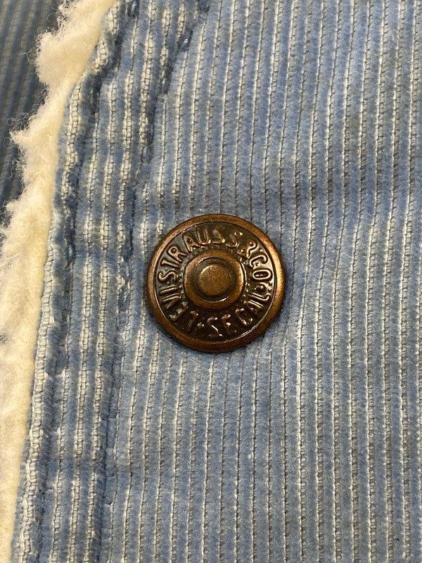 【現状渡し品】【メンズ】 Levi's リーバイス 70's CORDUROY BOA VEST 70年代 コーデュロイ ボア ベスト トップス 146-260109-yn-23-min サイズ：L カラー：ライトブルー 万代Net店