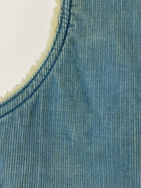 【現状渡し品】【メンズ】 Levi's リーバイス 70's CORDUROY BOA VEST 70年代 コーデュロイ ボア ベスト トップス 146-260109-yn-23-min サイズ：L カラー：ライトブルー 万代Net店