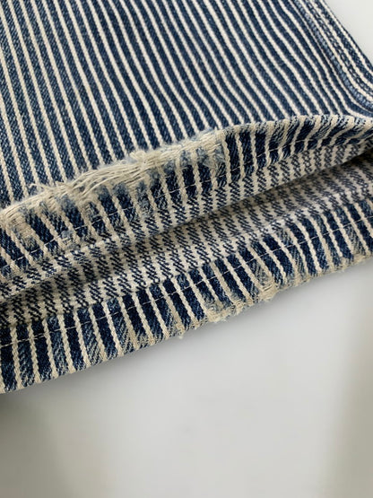 【現状渡し品】【メンズ】 IRON HEART アイアン ハート ヒッコリー ペインター パンツ メンズ ボトムス 156-250829-em-49-min サイズ：W31 カラー：ブルー/ホワイト（ストライプ） 万代Net店