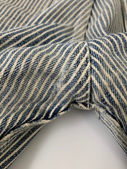 【現状渡し品】【メンズ】 IRON HEART アイアン ハート ヒッコリー ペインター パンツ メンズ ボトムス 156-250829-em-49-min サイズ：W31 カラー：ブルー/ホワイト（ストライプ） 万代Net店