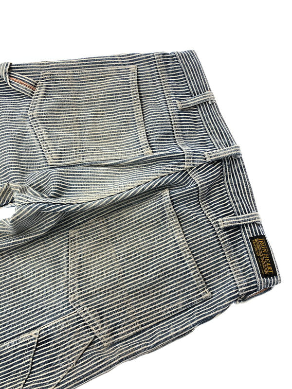 【中古品】【メンズ】 IRON HEART アイアン ハート HICKORY PAINTER PANTS ヒッコリー ペインター パンツ ボトムス 156-260426-rt-14-tagh サイズ：W31 カラー：ブルー 万代Net店