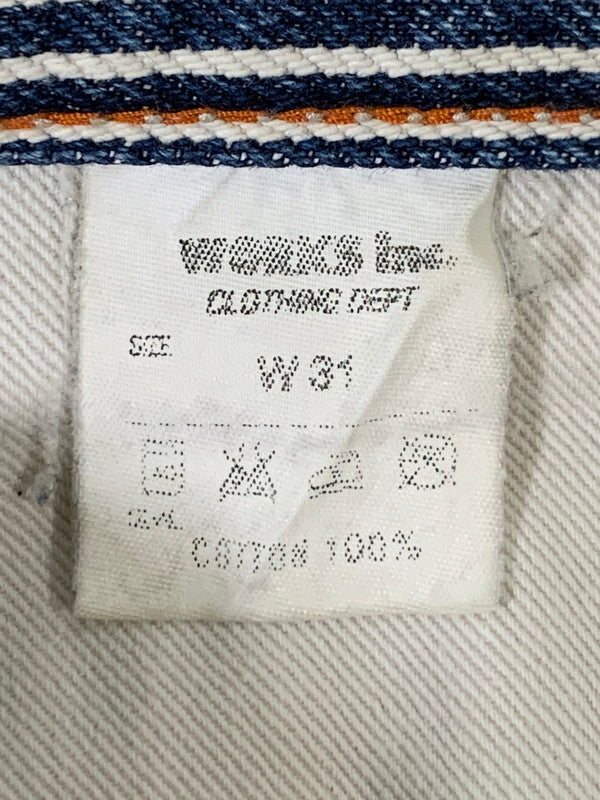 【現状渡し品】【メンズ】 IRON HEART アイアン ハート ヒッコリー ペインター パンツ メンズ ボトムス 156-250829-em-49-min サイズ：W31 カラー：ブルー/ホワイト（ストライプ） 万代Net店