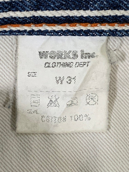 【現状渡し品】【メンズ】 IRON HEART アイアン ハート ヒッコリー ペインター パンツ メンズ ボトムス 156-250829-em-49-min サイズ：W31 カラー：ブルー/ホワイト（ストライプ） 万代Net店