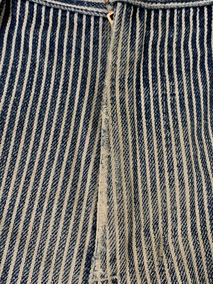 【現状渡し品】【メンズ】 IRON HEART アイアン ハート ヒッコリー ペインター パンツ メンズ ボトムス 156-250829-em-49-min サイズ：W31 カラー：ブルー/ホワイト（ストライプ） 万代Net店