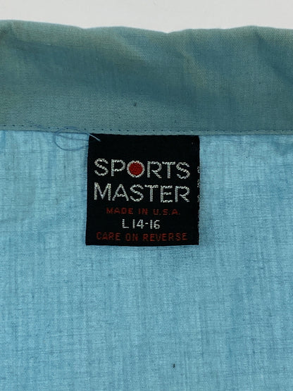 【中古品】【メンズ】 SPORTS MASTER スポーツマスター スイングトップ ライトアウター 146-260718-AS-68-min サイズ：L 14-16 カラー：ブルー 万代Net店