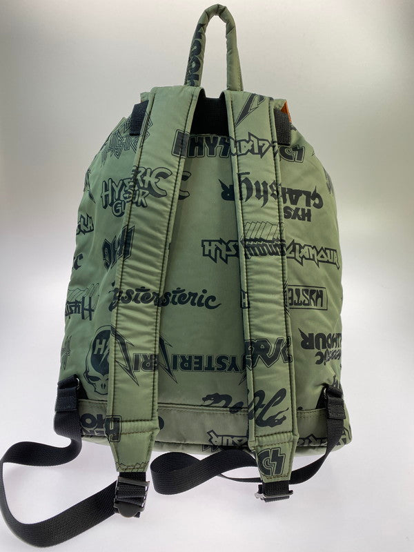 【中古品】【メンズ/レディース】 HYSTERIC GLAMOUR ヒステリックグラマー × PORTER ポーター RUCKSACK リュックサック バックパック カバン デイパック 188-250912-em-08-min カラー：モスグリーン系 万代Net店