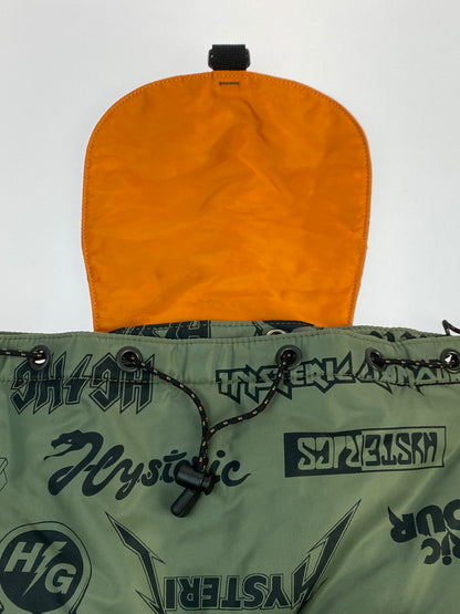 【中古品】【メンズ/レディース】 HYSTERIC GLAMOUR ヒステリックグラマー × PORTER ポーター RUCKSACK リュックサック バックパック カバン デイパック 188-250912-em-08-min カラー：モスグリーン系 万代Net店