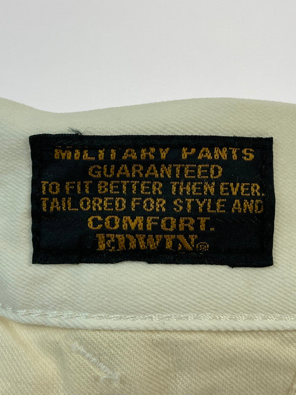 【現状渡し品】【メンズ】 EDWIN エドウィン 0905-18 WHITE MILITARY PANTS ミリタリーパンツ 158-260104-zi-42-min サイズ：29 カラー：ホワイト 万代Net店