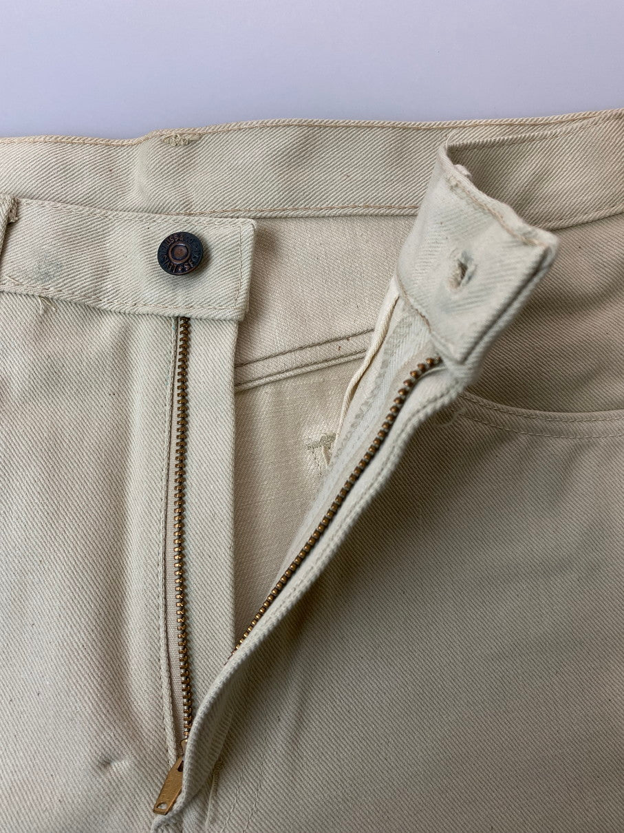 【中古品】【メンズ】 Levi's リーバイス 606 SUPER SLIMS DENIM PANTS 60'S BIG E スーパースタースニーカー スリム デニム パンツ メンズ ボトムス 157-250825-em-28-min サイズ：W30×L32 カラー：ベージュ 万代Net店