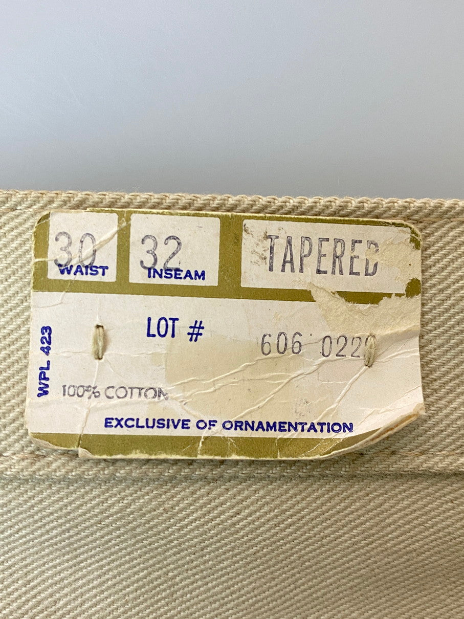 【中古品】【メンズ】 Levi's リーバイス 606 SUPER SLIMS DENIM PANTS 60'S BIG E スーパースタースニーカー スリム デニム パンツ メンズ ボトムス 157-250825-em-28-min サイズ：W30×L32 カラー：ベージュ 万代Net店