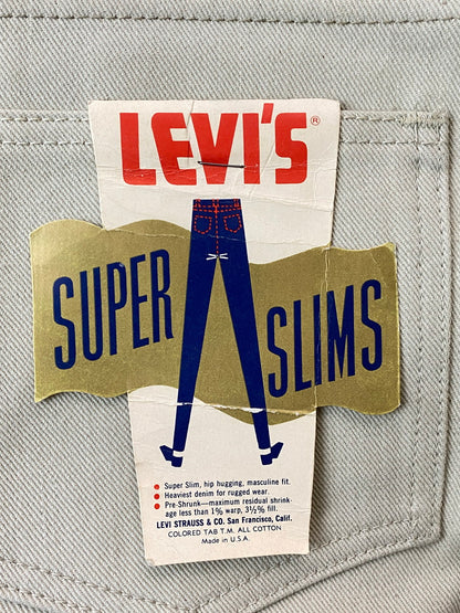 【中古品】【メンズ】 Levi's リーバイス 606 SUPER SLIMS DENIM PANTS 60'S BIG E スーパースタースニーカー スリム デニム パンツ メンズ ボトムス 157-250825-em-28-min サイズ：W30×L32 カラー：ベージュ 万代Net店