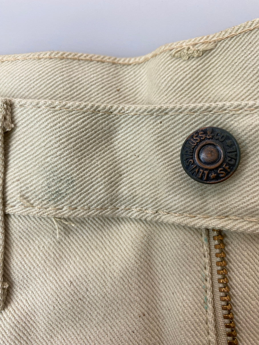 【中古品】【メンズ】 Levi's リーバイス 606 SUPER SLIMS DENIM PANTS 60'S BIG E スーパースタースニーカー スリム デニム パンツ メンズ ボトムス 157-250825-em-28-min サイズ：W30×L32 カラー：ベージュ 万代Net店