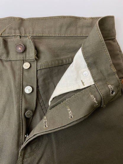 【中古美品】【メンズ】 Levi's リーバイス 40502 DENIM PANTS 80'S デニム パンツ 80年代 メンズ ボトムス ジーンズ ジーパン 157-250825-em-27-min サイズ：W32×L34 カラー：カーキ 万代Net店