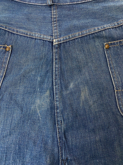 【現状渡し品】【メンズ/レディース】 STOCKTON OF DALLAS ストックトン オブ ダラス DENIM RANCH PANTS 40-50'S デニム ランチ パンツ 40年代〜50年代 ヴィンテージ ワークパンツ 157-250825-em-32-min カラー：インディゴブルー 万代Net店