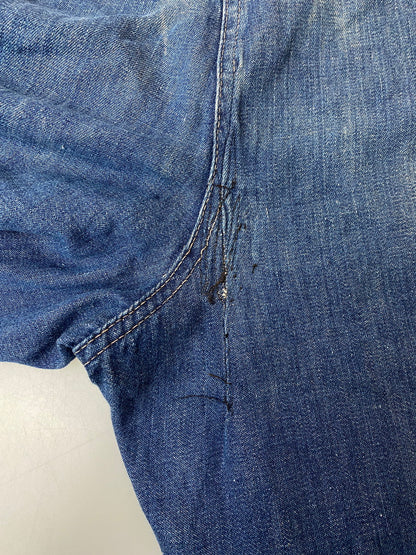 【現状渡し品】【メンズ/レディース】 STOCKTON OF DALLAS ストックトン オブ ダラス DENIM RANCH PANTS 40-50'S デニム ランチ パンツ 40年代〜50年代 ヴィンテージ ワークパンツ 157-250825-em-32-min カラー：インディゴブルー 万代Net店