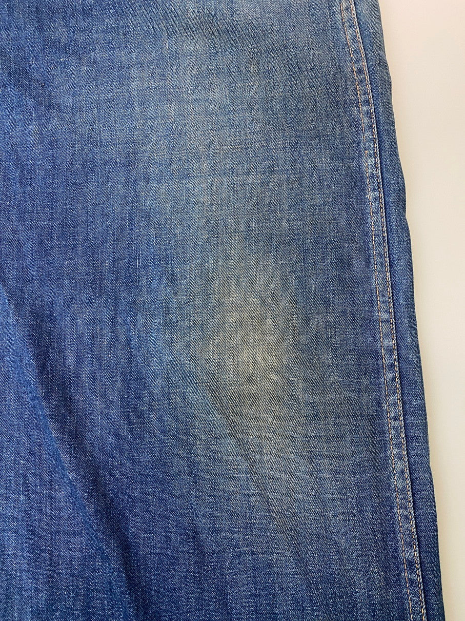 【現状渡し品】【メンズ/レディース】 STOCKTON OF DALLAS ストックトン オブ ダラス DENIM RANCH PANTS 40-50'S デニム ランチ パンツ 40年代〜50年代 ヴィンテージ ワークパンツ 157-250825-em-32-min カラー：インディゴブルー 万代Net店