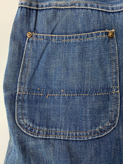 【現状渡し品】【メンズ/レディース】 STOCKTON OF DALLAS ストックトン オブ ダラス DENIM RANCH PANTS 40-50'S デニム ランチ パンツ 40年代〜50年代 ヴィンテージ ワークパンツ 157-250825-em-32-min カラー：インディゴブルー 万代Net店