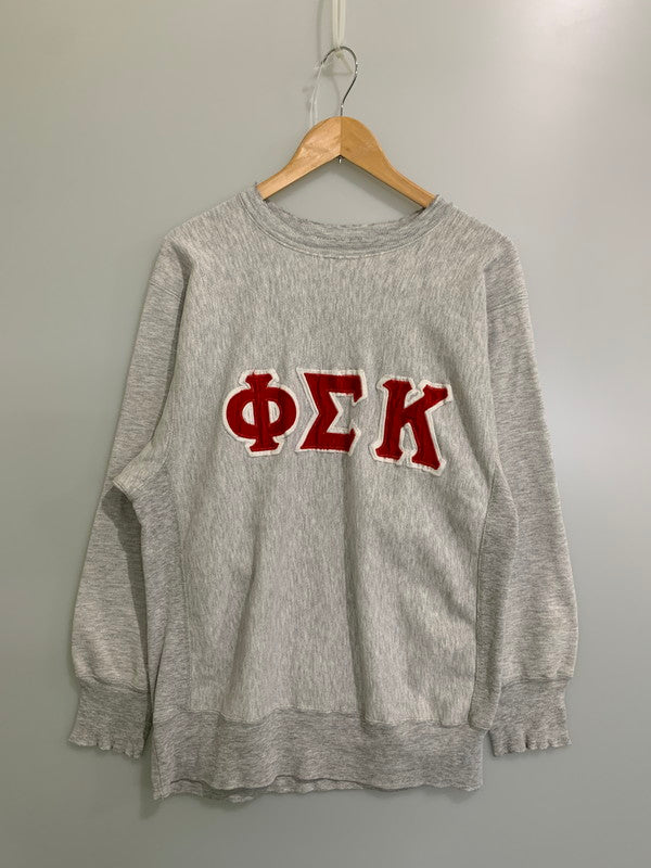 【現状渡し品】【メンズ】 Champion チャンピオン REVERSE WEAVE SWEATSHIRT PHI SIGMA KAPPA 80'S リバースウィーブ スウェットシャツ メンズ トップス トレーナー 146-250829-em-40-min カラー：グレー 万代Net店