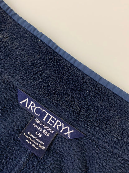 【現状渡し品】【メンズ】 ARC'TERYX アークテリクス 90'S FLEECE JACKET 90年代 フリース ジャケット メンズ アウター アウトドア 144-250829-em-37-min サイズ：L カラー：ネイビー 万代Net店