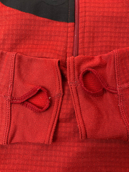 【中古品】【メンズ】 patagonia パタゴニア R1 REGULATOR HOODY FLEECE PULLOVER 40071 00'S レギュレーター フーディー ストレッチ ジャケット プルオーバー メンズ 144-250825-em-43-min サイズ：S カラー：レッド 万代Net店