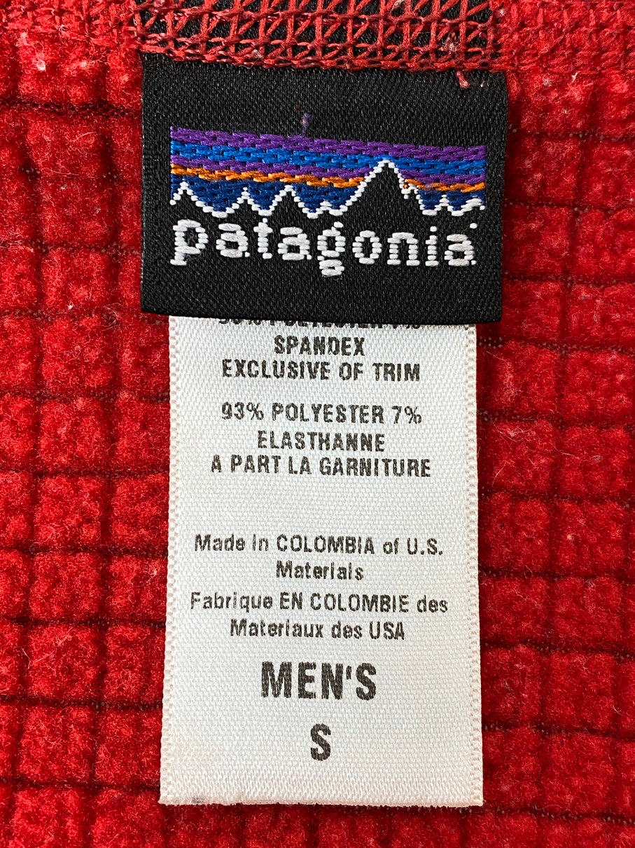 【中古品】【メンズ】 patagonia パタゴニア R1 REGULATOR HOODY FLEECE PULLOVER 40071 00'S レギュレーター フーディー ストレッチ ジャケット プルオーバー メンズ 144-250825-em-43-min サイズ：S カラー：レッド 万代Net店