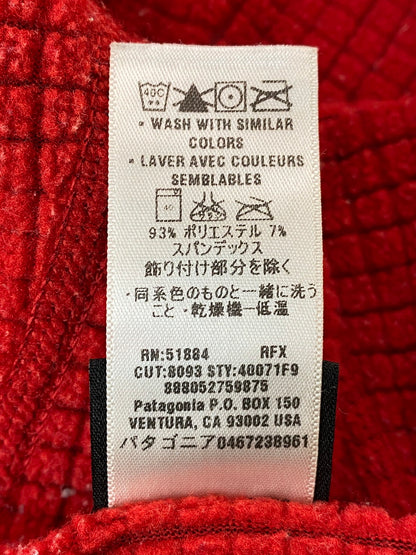 【中古品】【メンズ】 patagonia パタゴニア R1 REGULATOR HOODY FLEECE PULLOVER 40071 00'S レギュレーター フーディー ストレッチ ジャケット プルオーバー メンズ 144-250825-em-43-min サイズ：S カラー：レッド 万代Net店