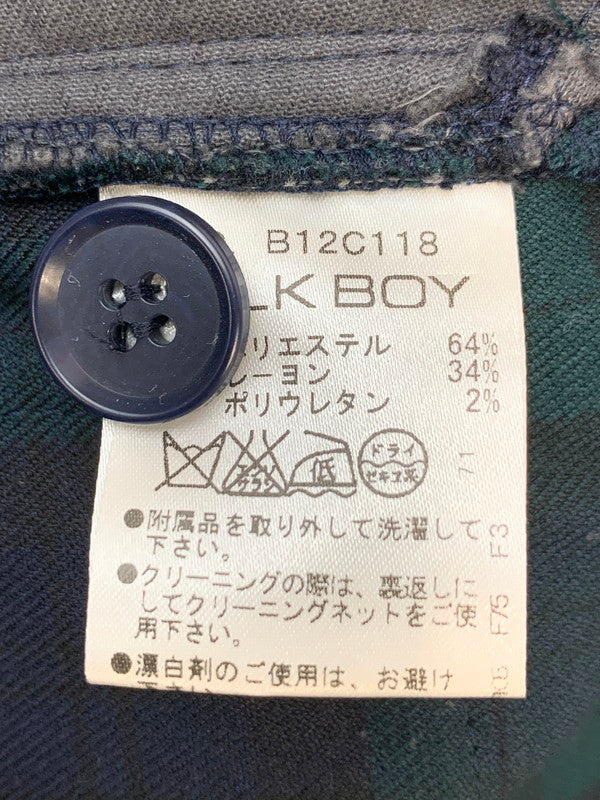 【中古品】【メンズ】 MILKBOY ミルクボーイ タータンチェックボンテージパンツ B12C118 メンズ ボトムス 151-260703-hu-31-min サイズ：S カラー：グリーン/ネイビー（チェック） 万代Net店